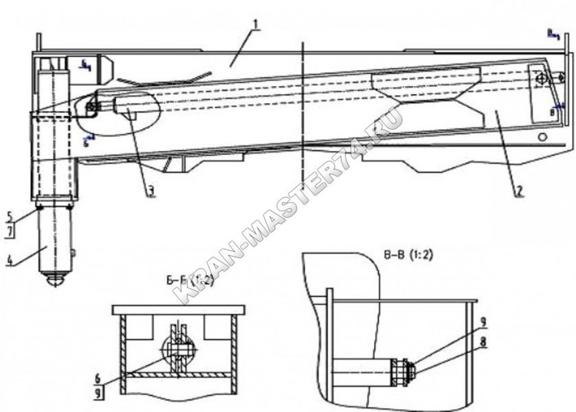 Аутригер, домкрат винтовой, подставка для БА-15 и УРБ-3А3