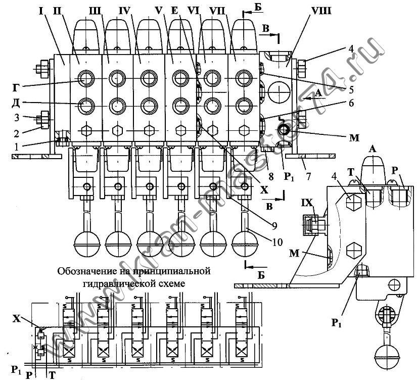 Кран ивановец схема гидравлики