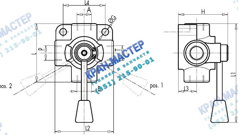 Кран трехходовой тип т схема