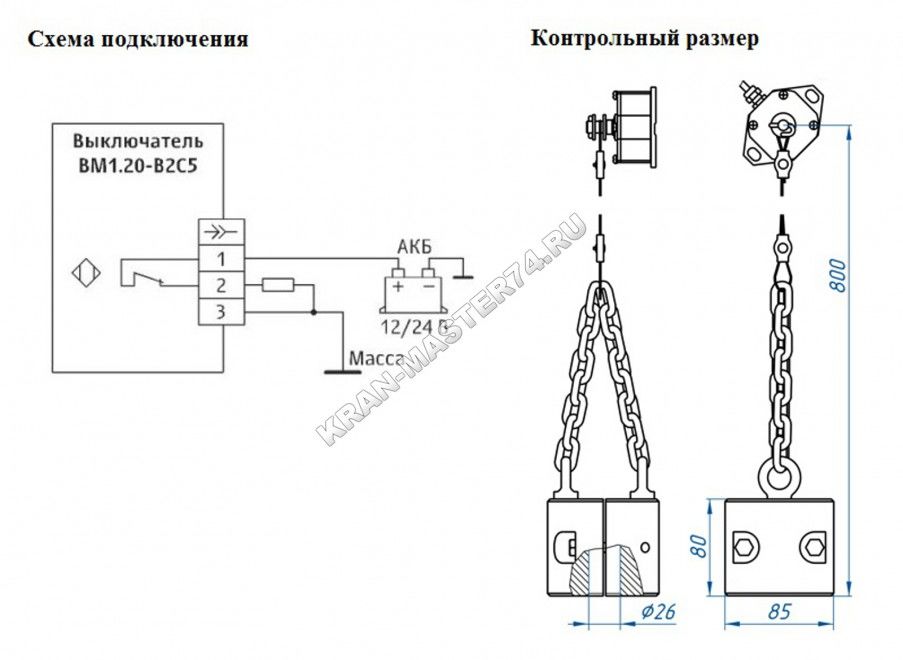 Схема концевых выключателей