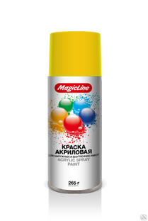 Краска аэрозольная светло-желтая (265г) MagicLine 