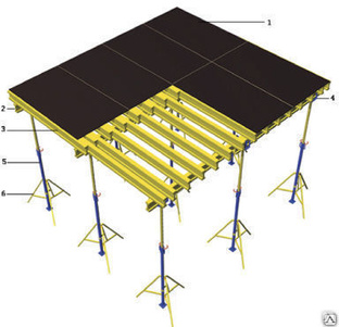 Опалубка перекрытий на рамах