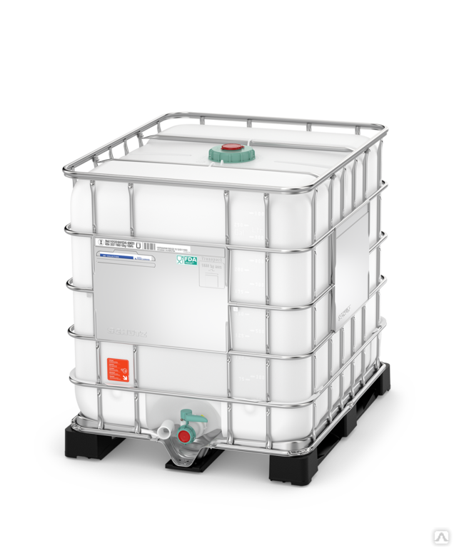 Новый еврокуб Schuetz Ecobulk MX FDA 1000 л для пищевых продуктов, на ...