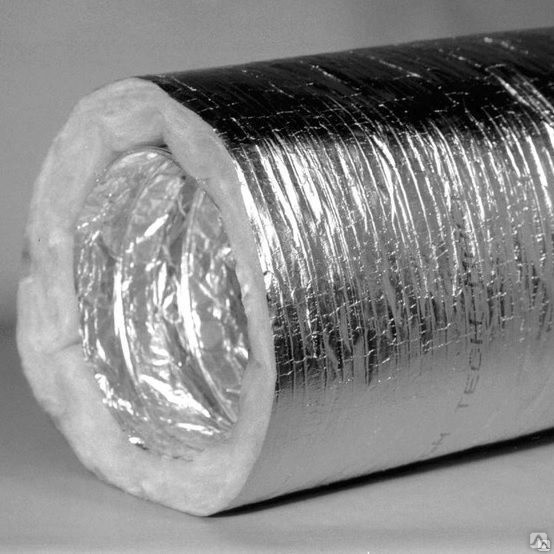 Воздуховод гофрированный гибкий изолированный ISO D102мм (10м) купить ...