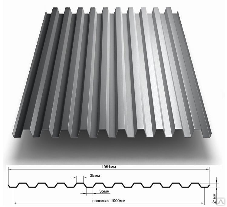 Профлист 21 волна фото