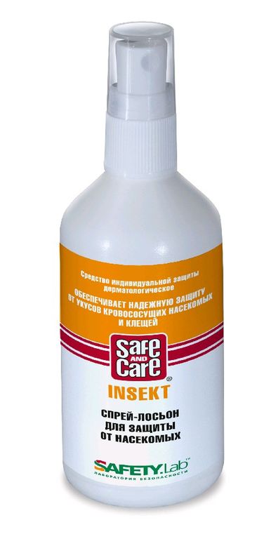 Спрей – лосьон Safe and Care Инсект для защиты от насекомых