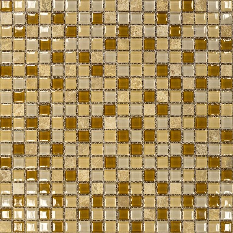Мозаика Elada Mosaic. SH-415002 (305x305x4 мм) карамельный микс Crystal+S