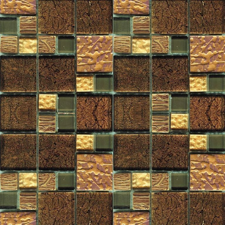 Мозаика Elada Mosaic. JSM-JB058 (327x327x8 мм) шоколадная жатая mix size