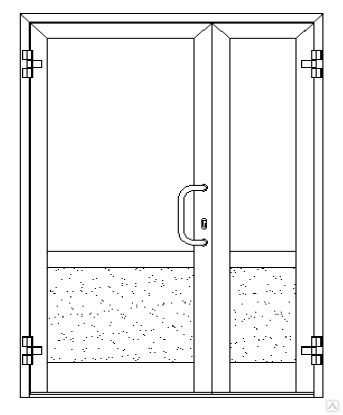 Блок из двух дверей. Двупольная алюминиевая дверь 1200. Дверной блок Тип 05 двупольный с армированным стеклом сечение. Двупольная дверь 1200 чертеж. Двустворчатая дверь 1200 входная алюминиевая.