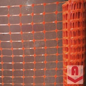 Сетка пластиковая для аварийного ограждения оранжевая
