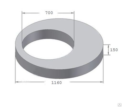 Плита перекрытия ПП 10-1 (1160х700х150) ГОСТ 8020-90 (М200)