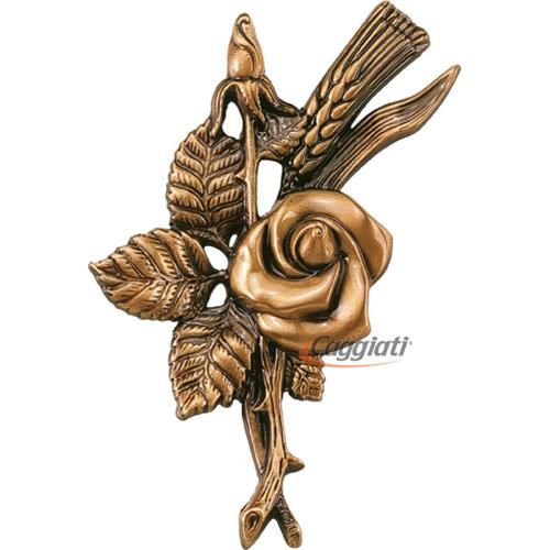 Фигура декоративная цветы из бронзы 29350, высота 16 см CAGGIATI (Каджиати)