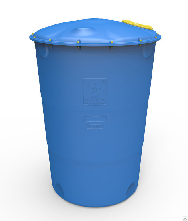 Бак для воды 10000 литров пластиковый с крышкой для воды, водоснабжения вертикальный