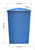 Бак для воды 10000 литров пластиковый с крышкой для воды, водоснабжения вертикальный #4