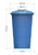 Накопительная емкость пластиковая для водоснабжения 750 литров универсальная круглая с крышкой #5