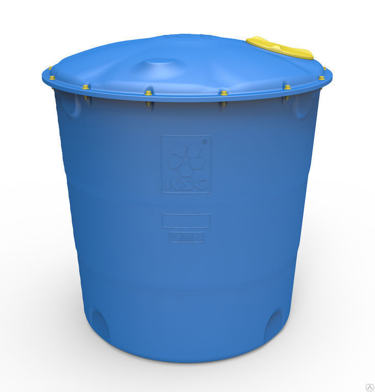 Бак для воды 7500 литров пластиковый с крышкой для воды, водоснабжения вертикальный