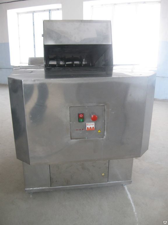 Машина для измельчения замороженных блоков (блокорезка) гильотинного типа