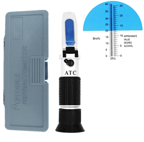 Рефрактометр ATC RZ-121 (спирт 0 ~ 25% сахар 0 ~ 40%)
