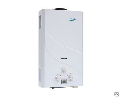Газовый водонагреватель проточный Оазис 20 кВт 10 л