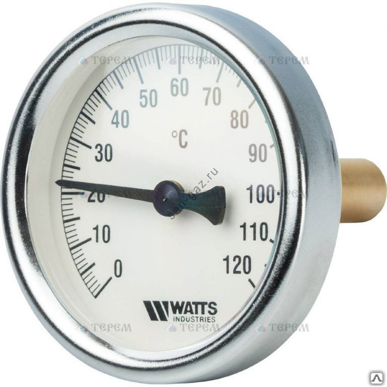 Термометр биметаллический с погружной гильзой Т63/50