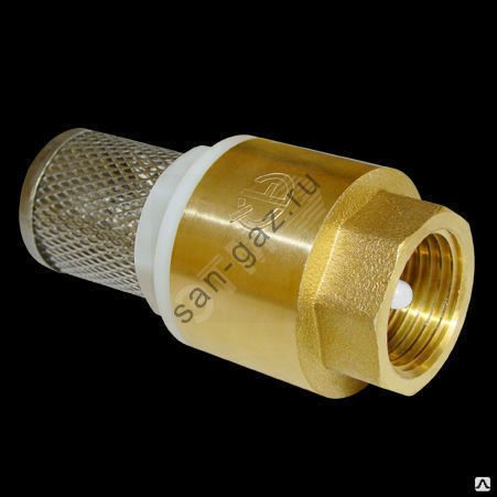 Клапан обратный с пластиковым сердечником с сеткой 1 AQUALINK 80/10