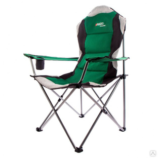 Кресло складное с подлокотниками и подстаканником, 60 х 60 х 110/92 см, Camping Palisad #1