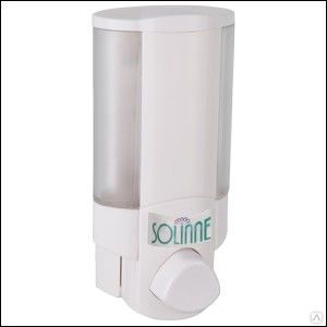 Дозатор для жидкого мыла пластиковый "SOLINNE" белый