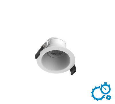 Светильник Downlight ВАРТОН DL-Lens Comfort DALI 11W 4000К 82х53 мм угол 35° белый круглый встраиваемый светодиодный