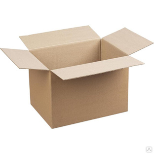 Картонная коробка для переезда и хранения из трехслойного картона Бурый Т-23 630x320x340 профиль В 