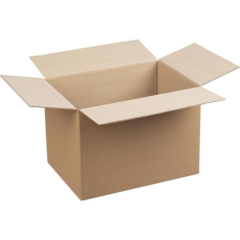 Картонная коробка для переезда и хранения из трехслойного картона Бурый Т-23 380x285x190 профиль В