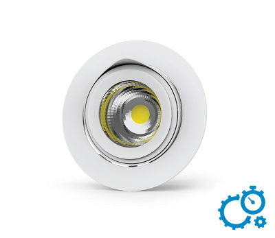 Светильник LED ВАРТОН DL/R встраиваемый Downlight поворотный 40° управление DALI 50W 4000K белый офисного освещения.