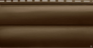 Сайдинг виниловый серия "Блокхаус" 3,1*0,32м, цвет: орех темный 