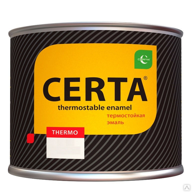 Эмаль CERTA антикоррозионная, термостойкая (до 600℃) 0,8 кг Графит