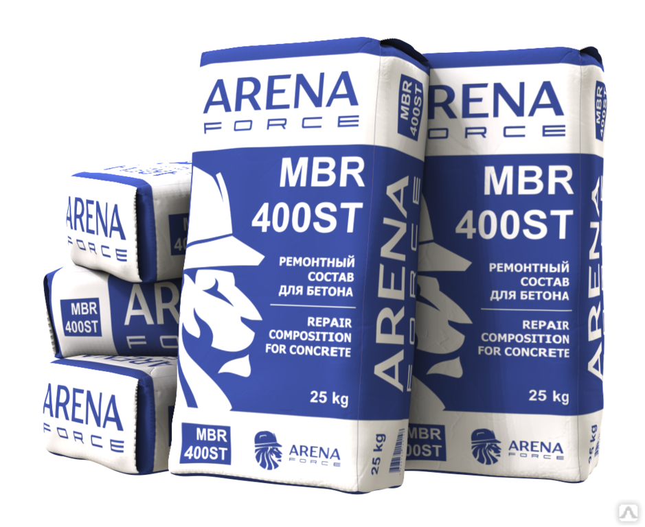 Смесь для бетона поверхностная ремонтная ARENA MBR400ST 25 кг