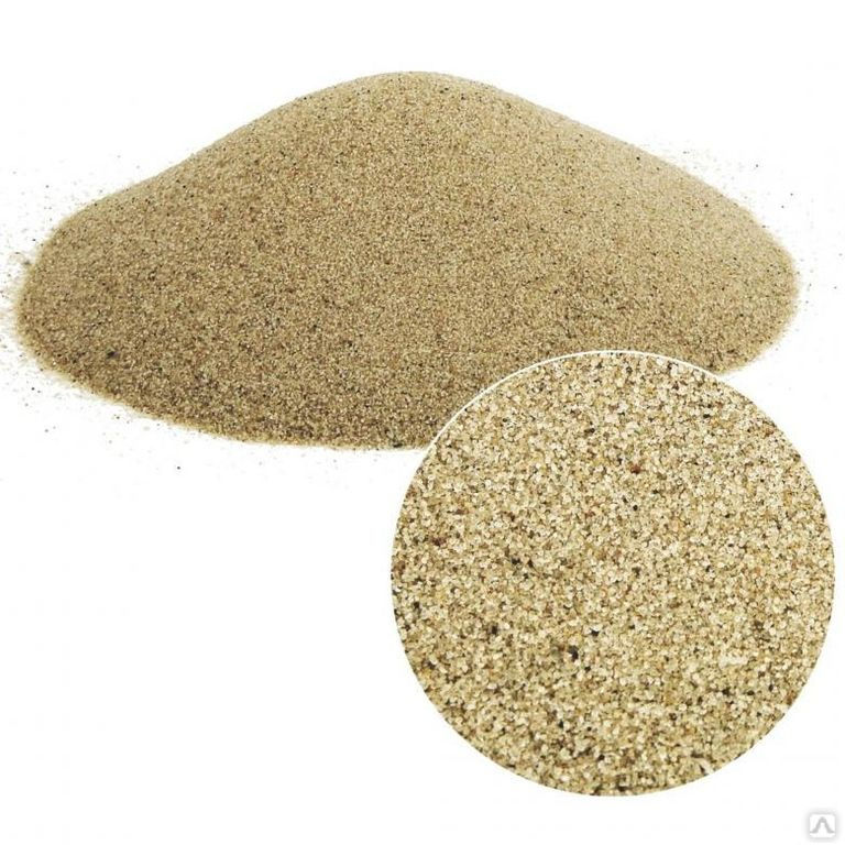 Песок кварцевый окатанный, фр. 0,5-1,0 мм., 25кг.
