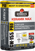 Клей Геркулес для керамогранита 25 кг GM-155 KERAMIK MAX PRO 