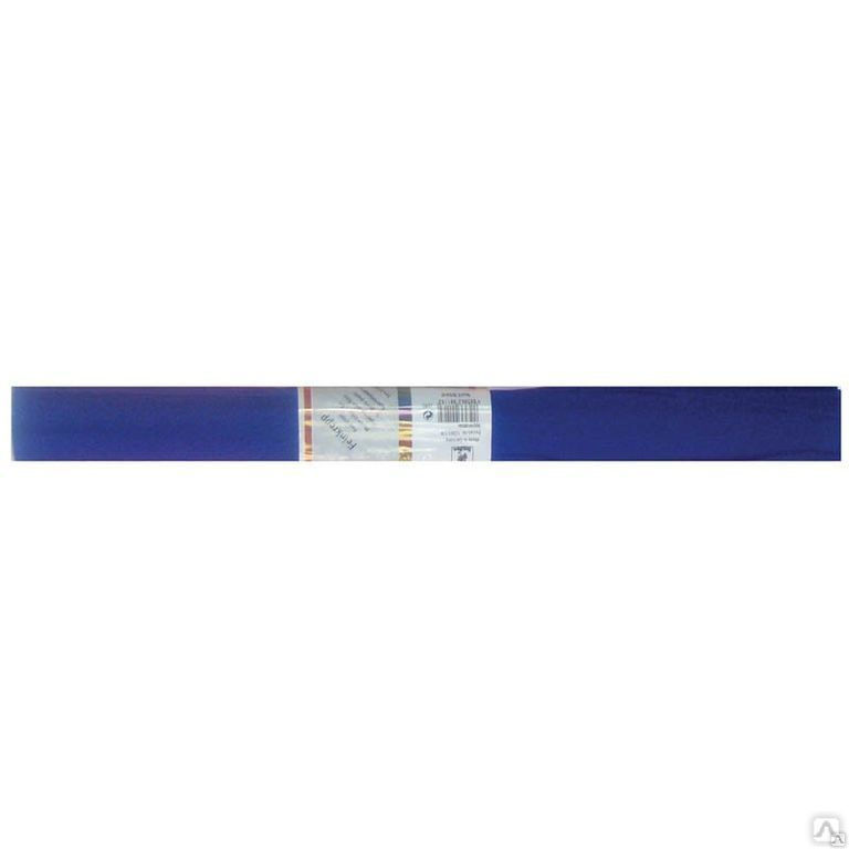 Бумага крепированная Werola, 50*250см, 32г/м2, растяжение 55%, темно-синяя,