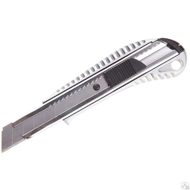 Нож канцелярский 18мм Erich Krause, auto-lock, металлический корпус, европо