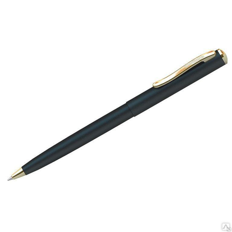 Ручка шариковая Berlingo "Velvet Prestige" синяя, 0,7мм, корпус черный/золо