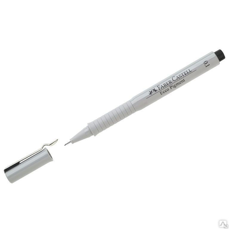 Ручка капиллярная Faber-Castell "Ecco Pigment" черная, 0,1мм