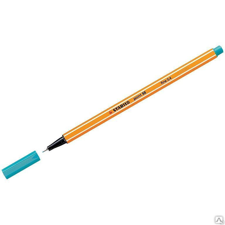 Ручка капиллярная Stabilo "Point 88" голубовато-бирюзовая, 0,4мм