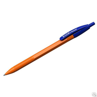Ручка шариковая автоматическая Erich Krause "R-301 Orange Matic" синяя, 0,7 