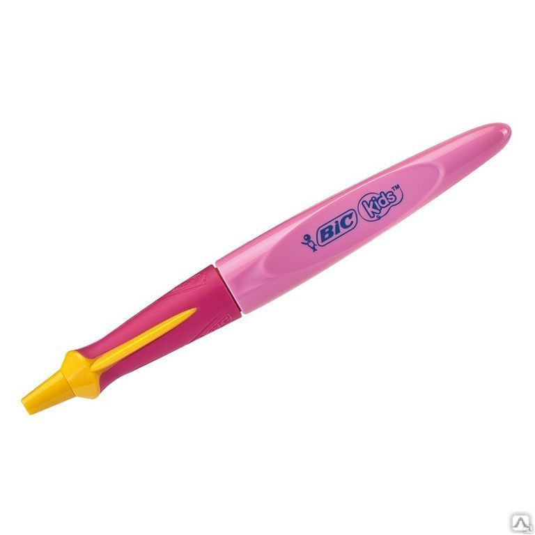 Ручка шариковая Bic "Kids Twist Girl" синяя, 1,0мм, розовый корпус, поворот