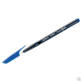 Ручка шариковая Maped "Green Dark" синяя, 1,0мм, трехгран. 