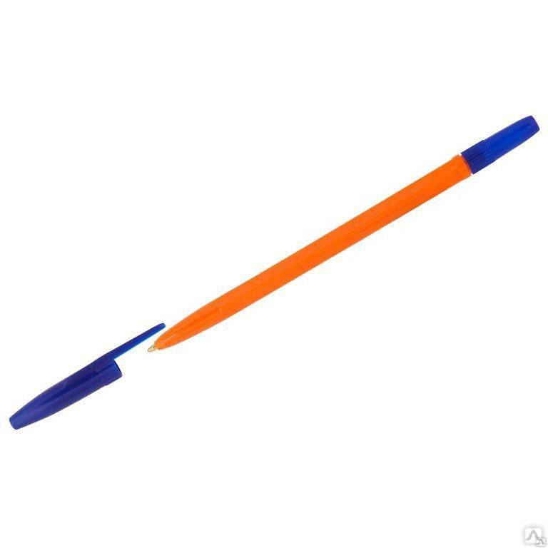 Ручка шариковая Стамм "511 Orange" синяя, 1,0мм