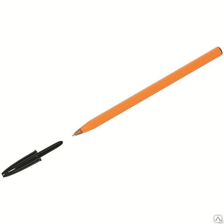 Ручка шариковая Bic "Orange" черная, 0,8мм