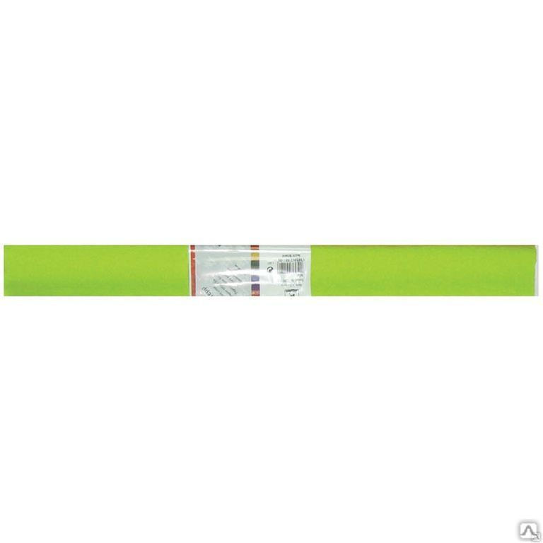 Бумага крепированная Werola, 50*250см, 32г/м2, растяжение 55%, зеленое ябло