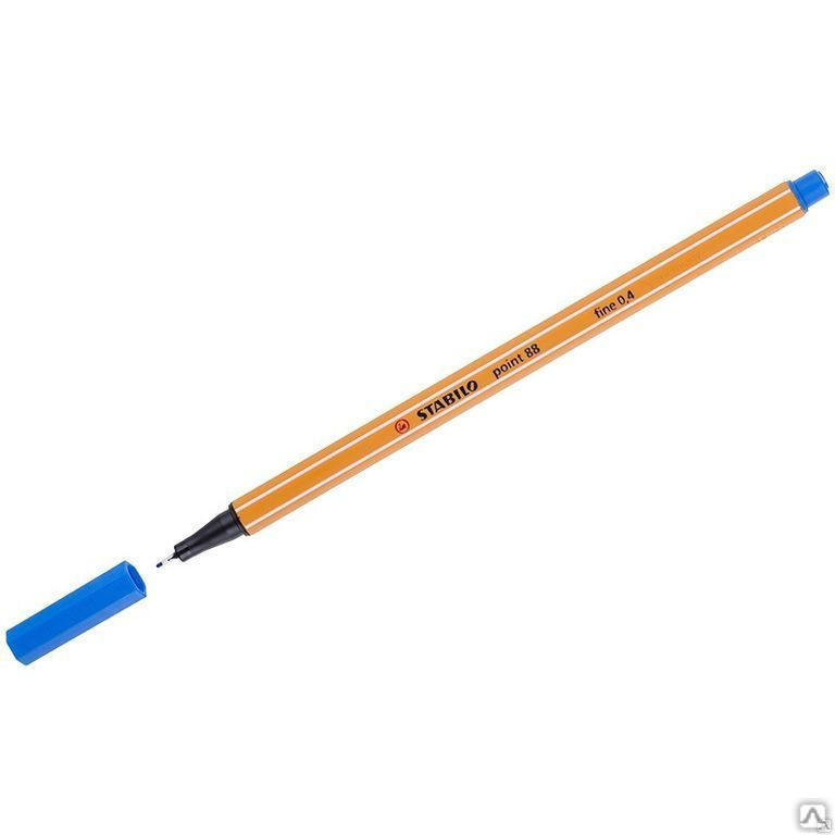 Ручка капиллярная Stabilo "Point 88" ультрамарин, 0,4мм