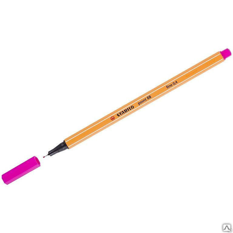 Ручка капиллярная Stabilo "Point 88" розовая, 0,4мм