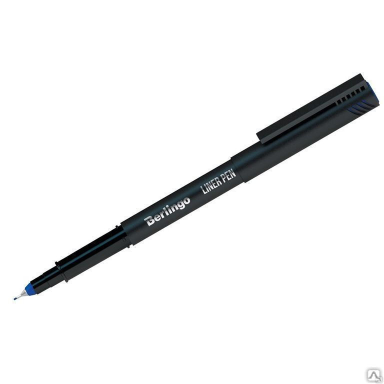 Ручка капиллярная Berlingo "Liner pen", синяя, 0,4мм
